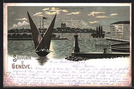 Litho Genève, Genève au Clair de Lune