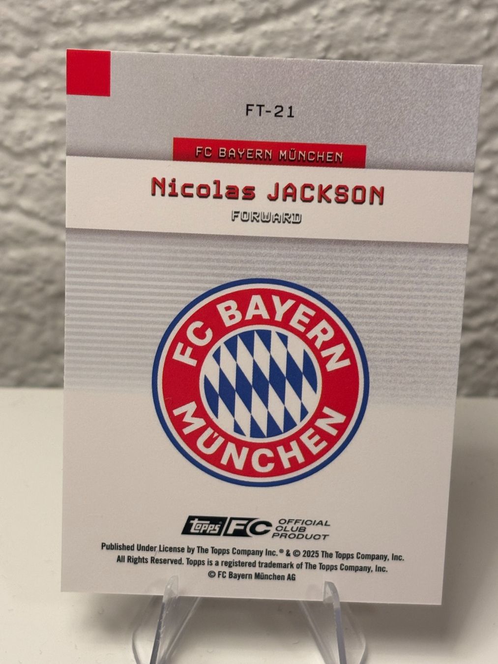 Topps Sammelbilder & Trading cards: 2025/26 Topps Bayern Team Set Nicolas Jackson Holo Parallel – Neu (gemäss Beschreibung) aus Aarberg von gocardz.shop 1
