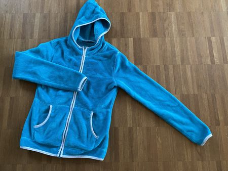 Kuschelige Mädchen Fleecejacke Gr. 36 türkis blau