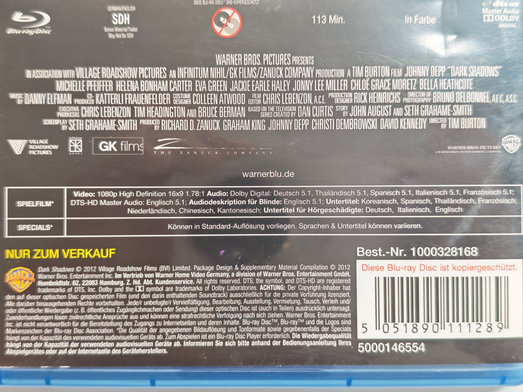Alle DVDs: Dark Shadows – Gebraucht aus Liestal von Kratzilla 3