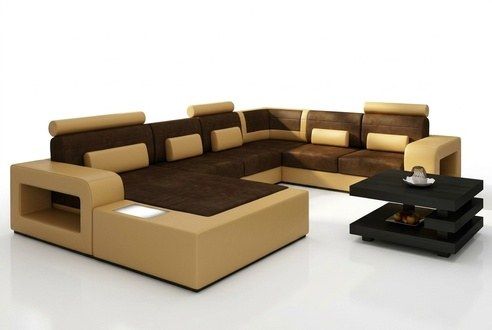 Divani: Wohnlandschaft Sofa mit USB Sofagarnitur Stoff Textil Leder – Nuovo e nell'imballaggio originale da Zug venduto da jvmoebel-schweiz 2