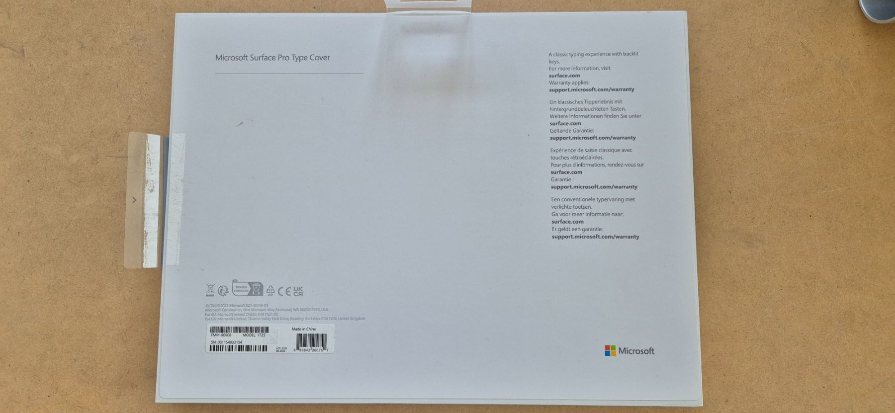 Microsoft Tastiere: Tastatur Surface Pro US-Layout Model 1725 – Nuovo (secondo la descrizione) da Elgg venduto da computerbrocki 2