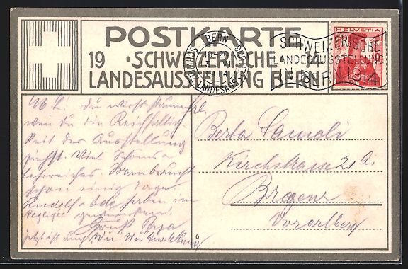 Ansichtskarten: Bern, Schweizerische Landesausstellung 1 – Gebraucht aus Berlin von bartko-reher 1