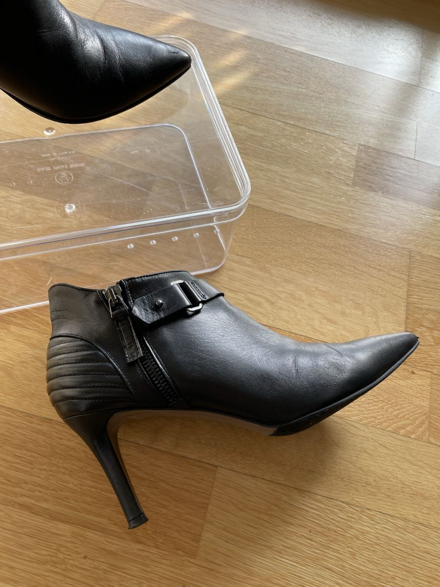 Navyboot Scarpe da donna: Navyboot Stiefeletten, schwarz, Leder, Grösse 38 – Usato da Zürich venduto da SeldaY 4