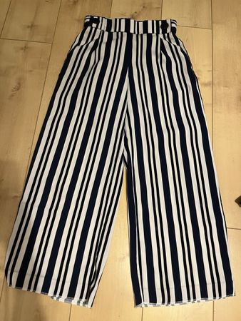 Pantalon Zara rayé bleu et blanc taille XS bon état