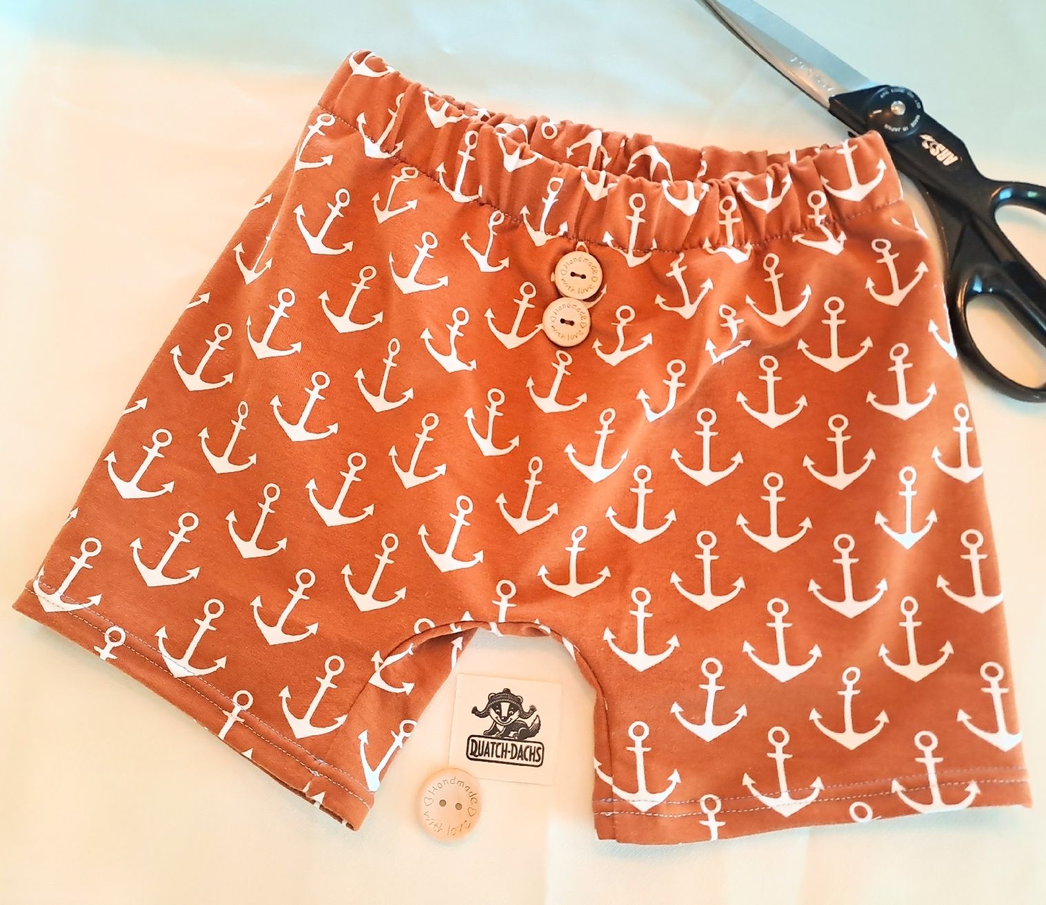 Pantaloni: Sommerliche handmade Shorts /Shorty – Nuovo e nell'imballaggio originale da Bänk (Dägerlen) venduto da Quatschdachs 1