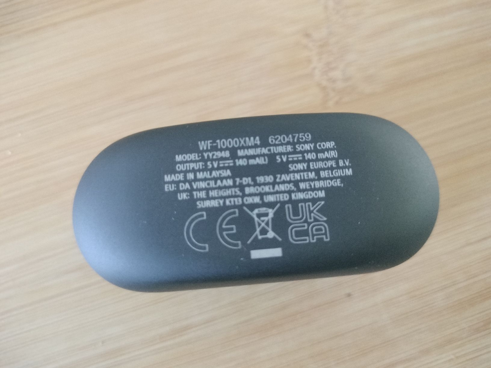 Sony Cuffie: Sony WF-1000XM4 Ladecase Schwarz – Usato da Zürich venduto da epod 2