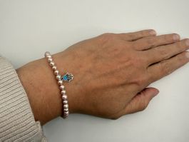 Armband Fatima Hand Süsswasserperle Opal