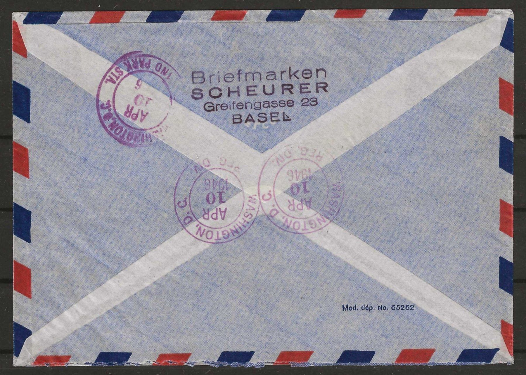 Tutti i francobolli: 1946 : 1. Postflug Schweiz - USA mit PAX – Usato da Gümligen venduto da Geniusbuy 1