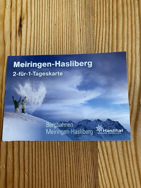 Meiringen-Hasliberg 2-für-1 Tageskarte | Kaufen auf Ricardo