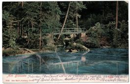 Am Blausee, Autochromie, gelaufen 1914
