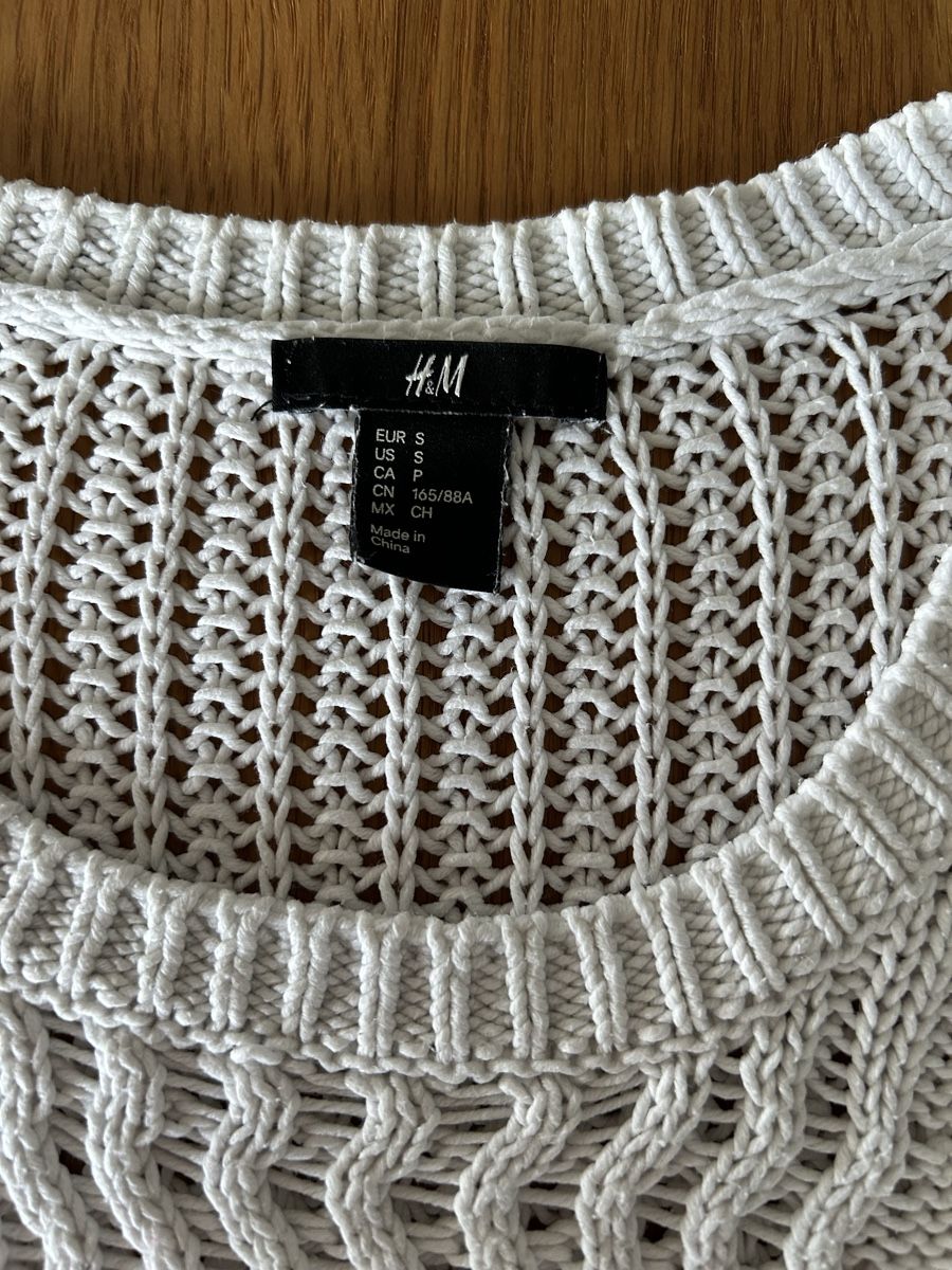 H&M Maglioni & Felpe: H&M Strickpullover Gr. S Weiss – Usato da Schwarzenbach SG venduto da bienchen22 3
