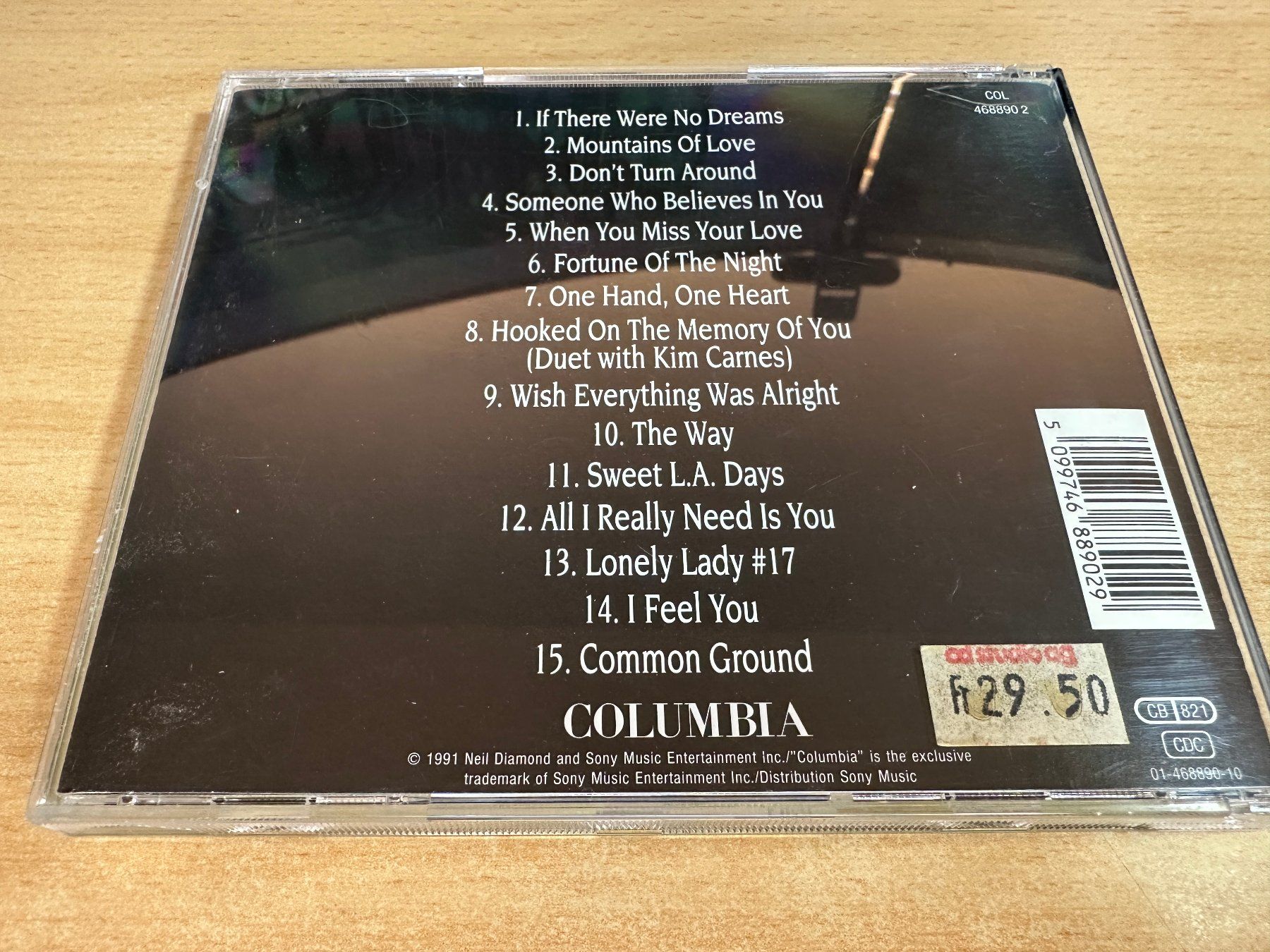 CD: G2 Neil Diamond – Lovescape – Usato da Rikon im Tösstal venduto da Alpenmutz 1