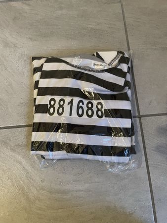 Faschingskostüm Sträfling, ungebraucht