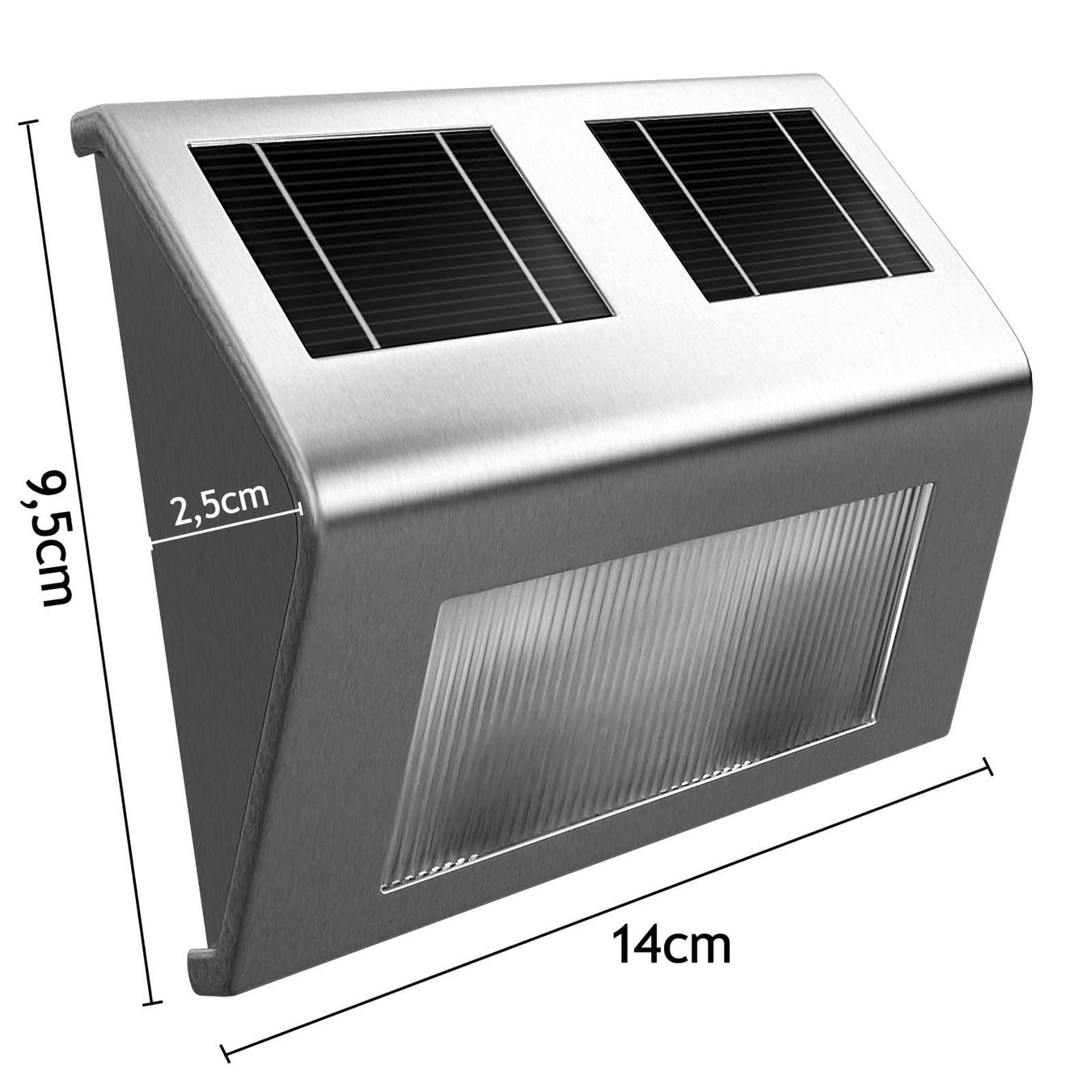 Dispositivi a energia solare: 4 LED Solar aus Edelstahl – Nuovo e nell'imballaggio originale da Winterthur venduto da aredo 3