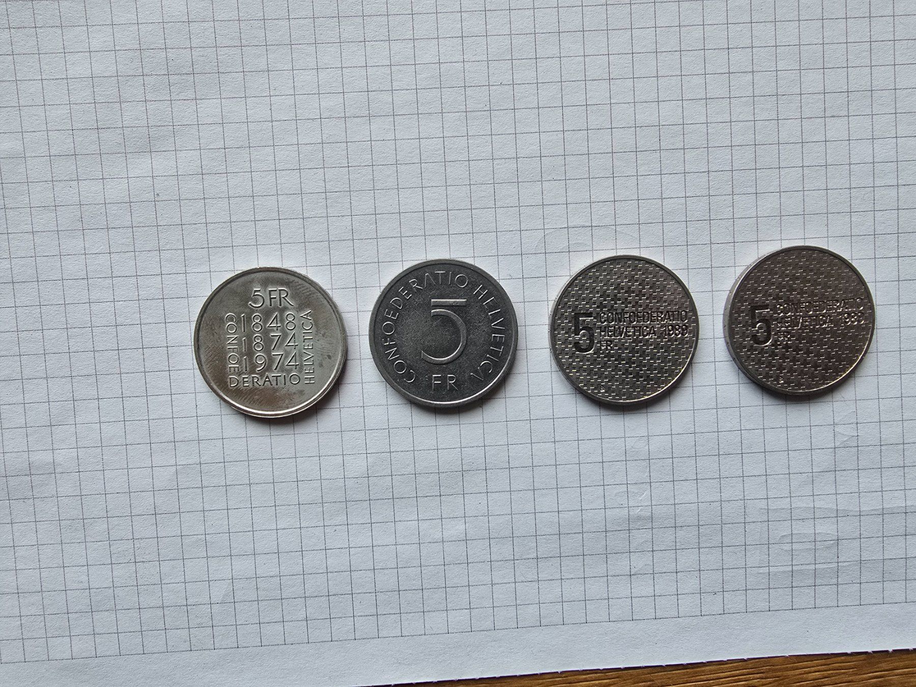 Tutti le monete: 5Franken  4 Stück – Usato da Buttikon SZ venduto da fedor02 1