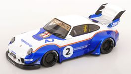 PORSCHE 911 993 RWB X Liberty WALK ROTHMANS 1:18 GT-SPIRIT
