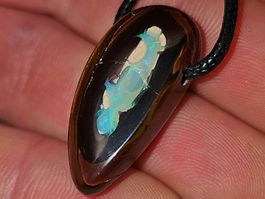 Natürlicher australischer Nuss Opal Anhänger