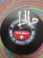 LEONARDO GENONI NO63 SWISS EISHOCKEY PUCK AUTOGRAMM ORIGINAL