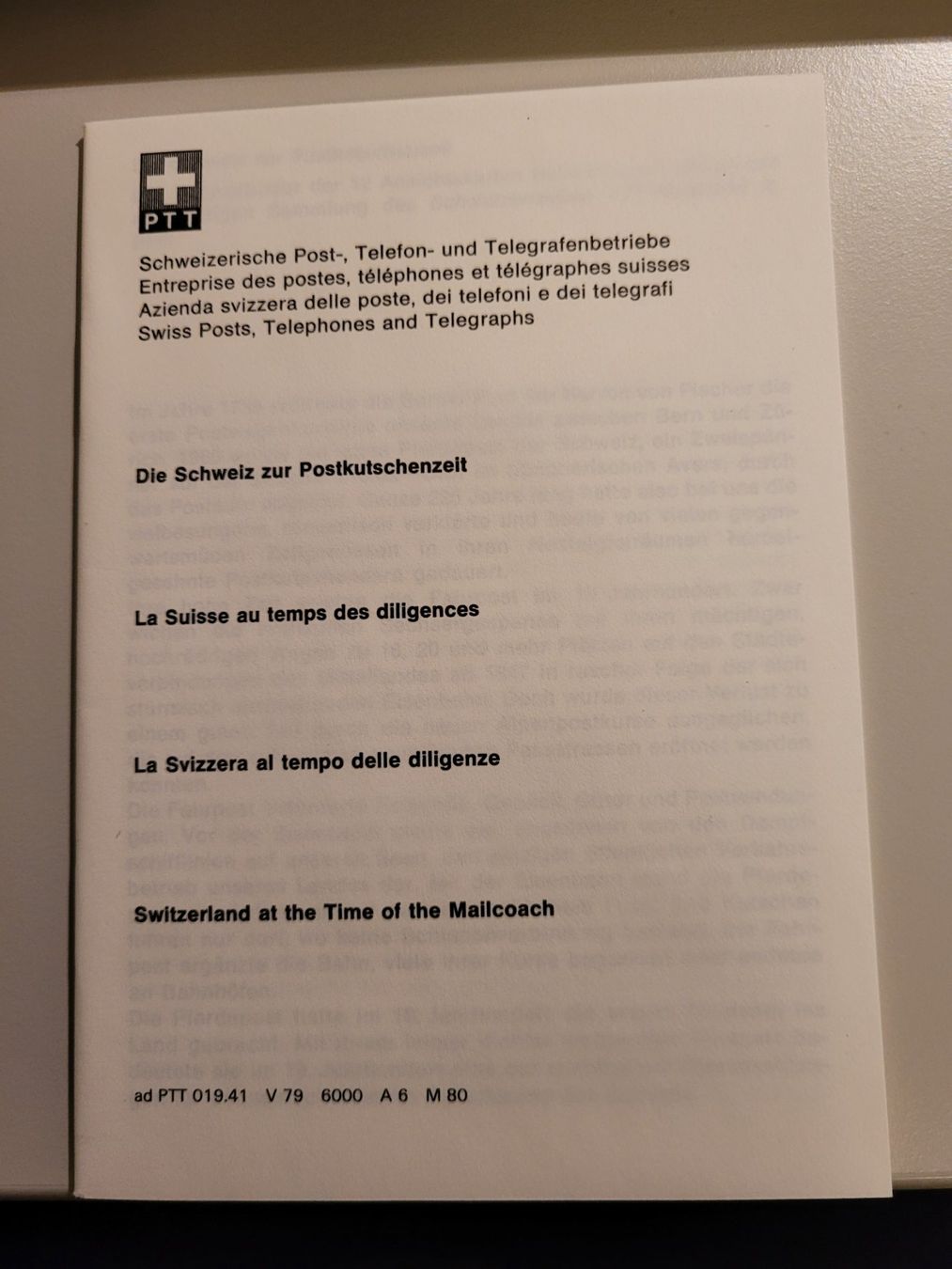 Cartoline postali: 12 Postkarten "Die Schweiz zur Postkutschenzeit" – Nuovo e nell'imballaggio originale da Bertschikon Gossau venduto da KEO2 7