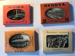 Vintage Foto-Set: Roma, Genova, Ofenberg, Stelvio, Rarität!