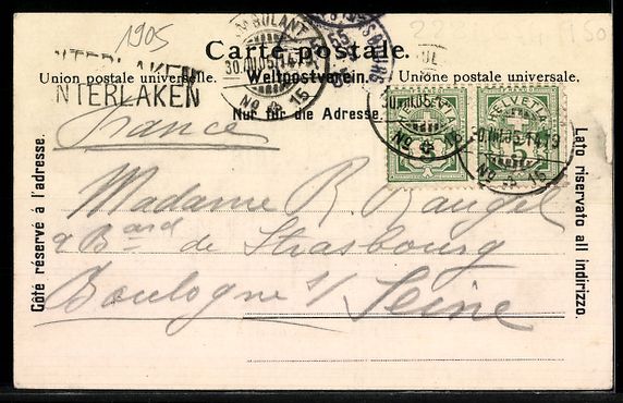 Cartoline postali: AK Bönigen, Bernerhaus – Usato da Berlin venduto da bartko-reher 1