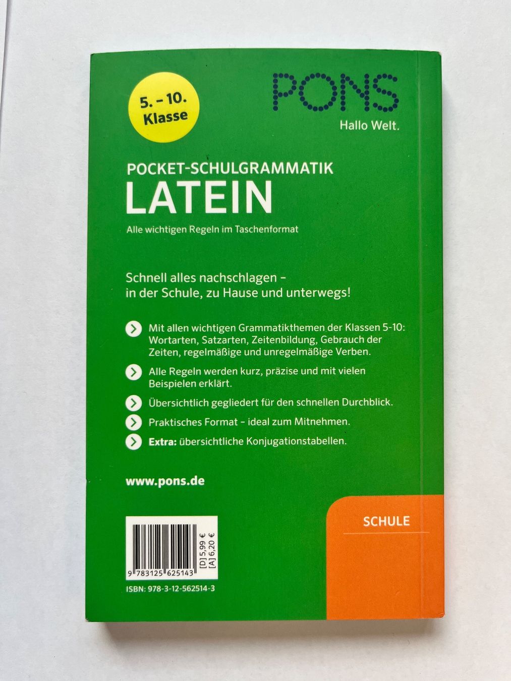 Libri: PONS Pocket-Schulgrammatik Latein – Usato da Herrliberg venduto da oiaaa 1