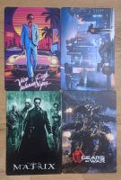 4x Blechschilder Gaming & Film