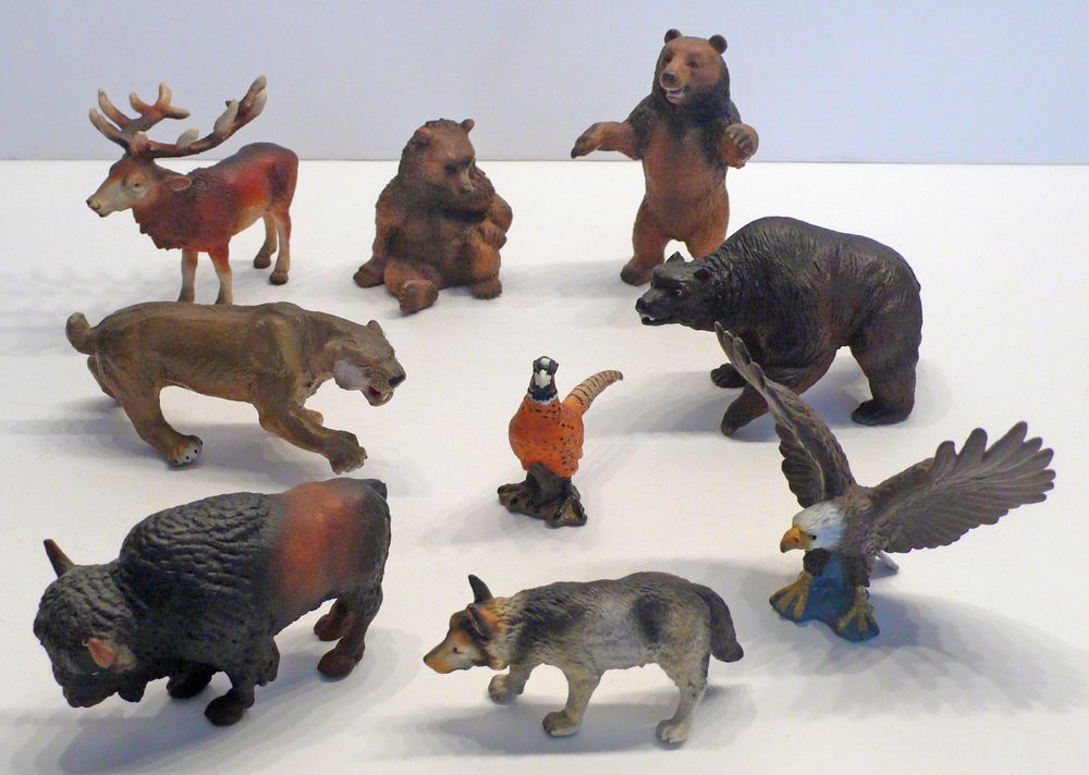 14 SEA-TIERFIGUREN – Realistische Wald- & Wassertiere Kanadas – Lernspielzeug Für Kinder, STEM, Deko & Geschenk