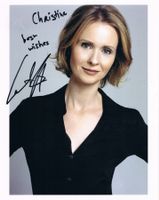 Cynthia Nixon 1966- Autogramm signiert Foto 20x25cm