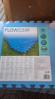 4x Bodenplatten Schwimmbad Bestway Flowclear total 3x3m