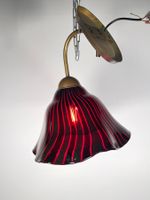 Antike Wandlampe aus rotem Glas (Murano?)