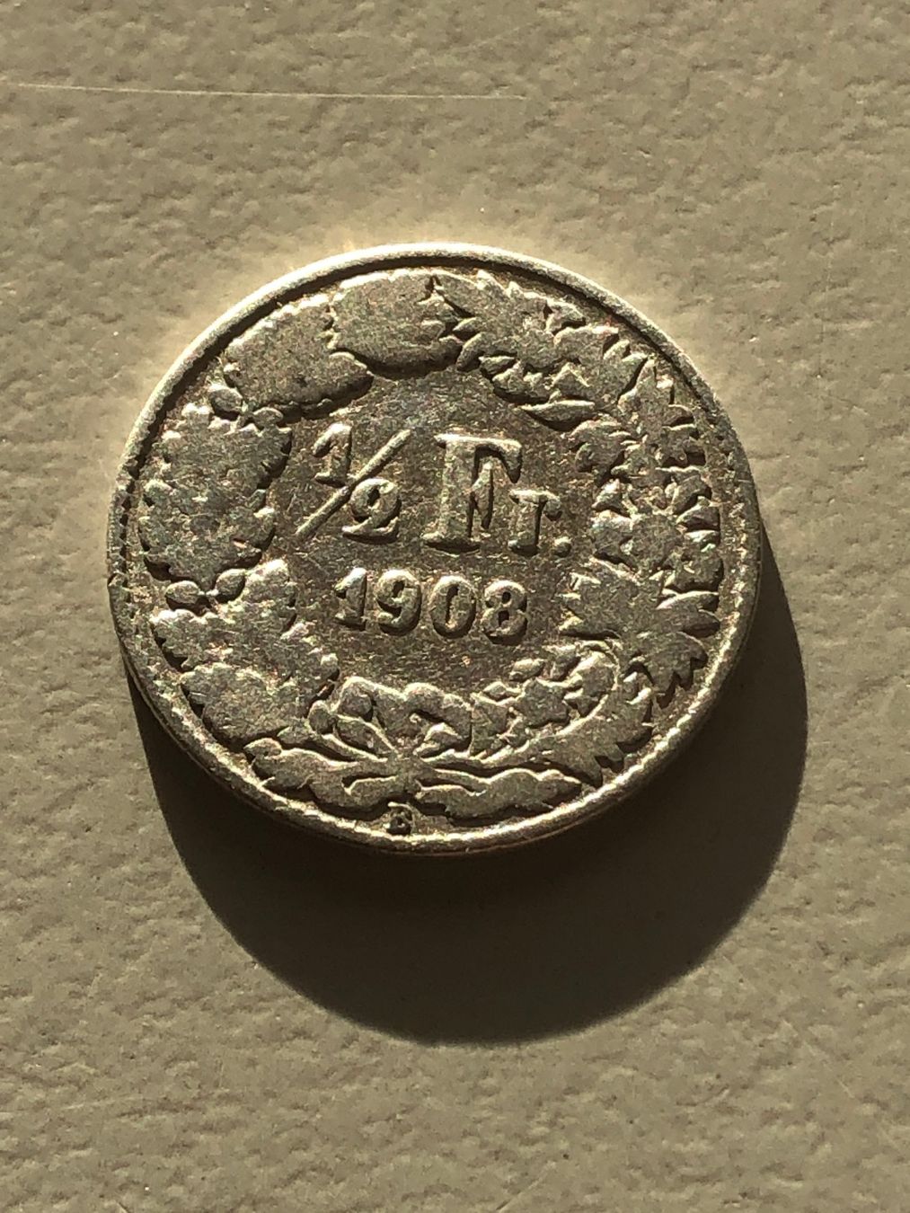Alle Münzen: 50 Rp. 1908 – Gebraucht aus Schötz von Odpa