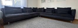 IKEA SÖDERHAMN 4er-Sofa,Tonerud grau