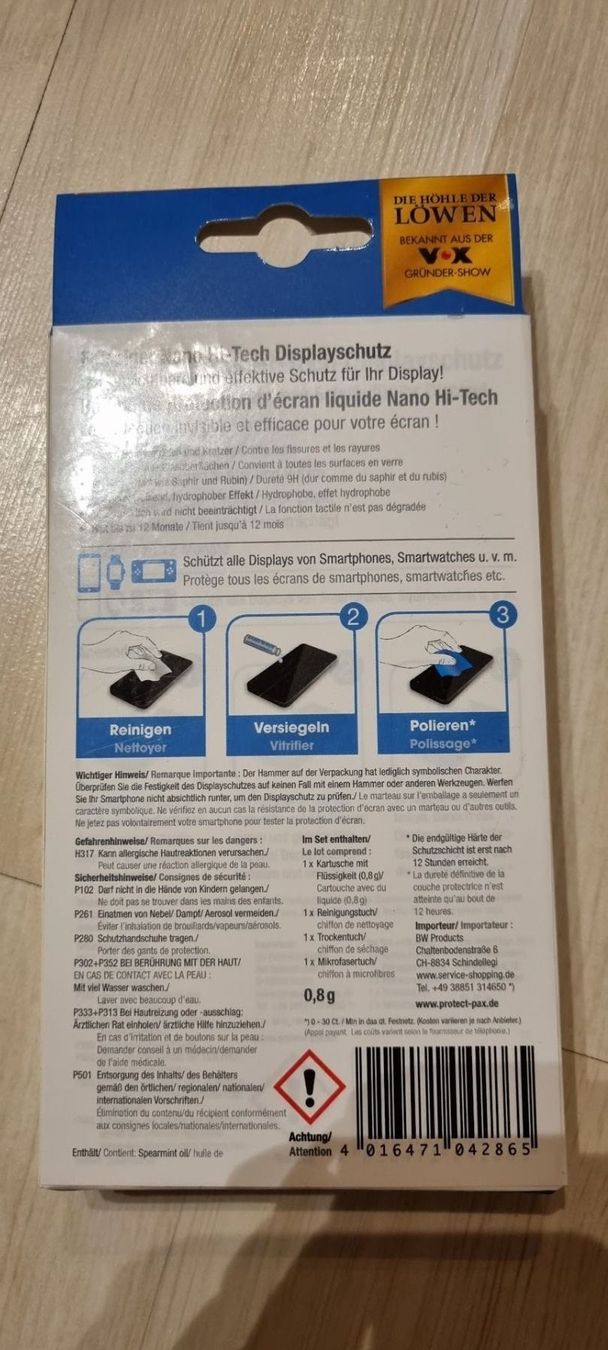 Cover & Protezioni schermo: Displayschutz flüssig – Nuovo e nell'imballaggio originale da Luzern venduto da Womeninred 1