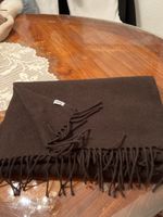 Gereinigte Top WEEKDY Braun Kaschmir Merino Schal wie neue
