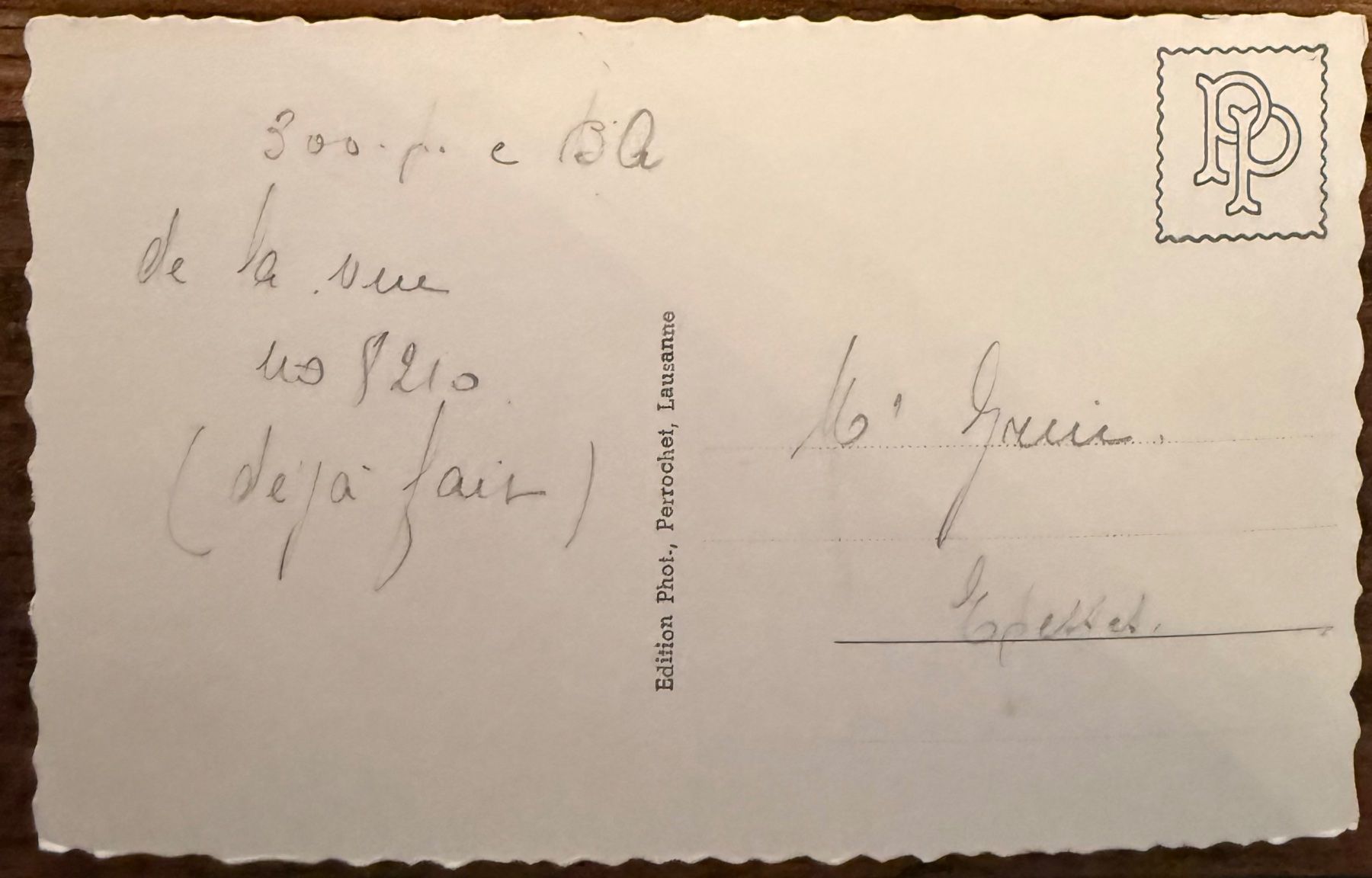 Ansichtskarten: Epesses - Cully & le Vignoble - 1950 env. – Gebraucht aus Lutry von Ediego 1