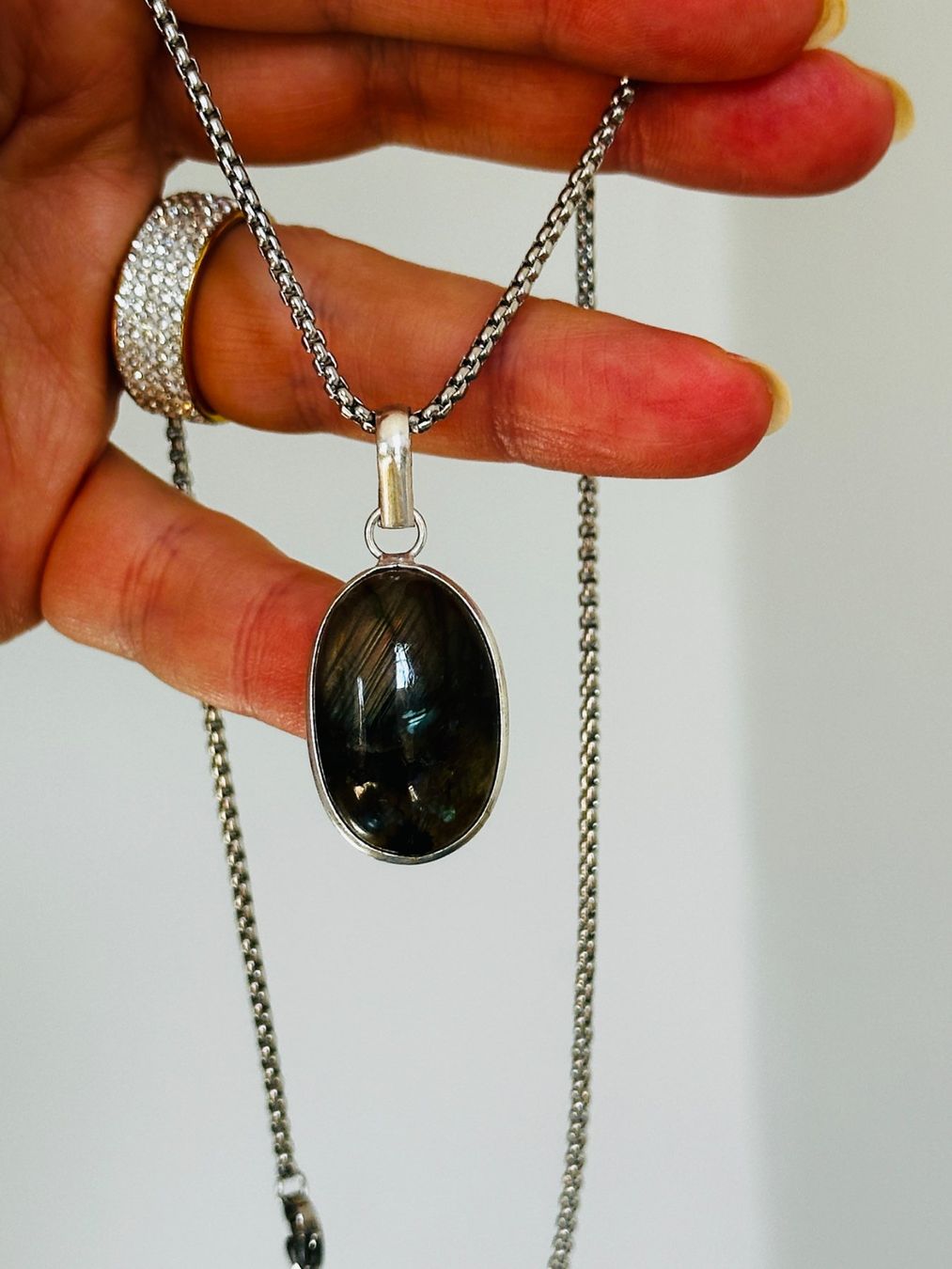 Catenine: Labradorite necklace – Nuovo e nell'imballaggio originale da Genève venduto da AGBERG 7