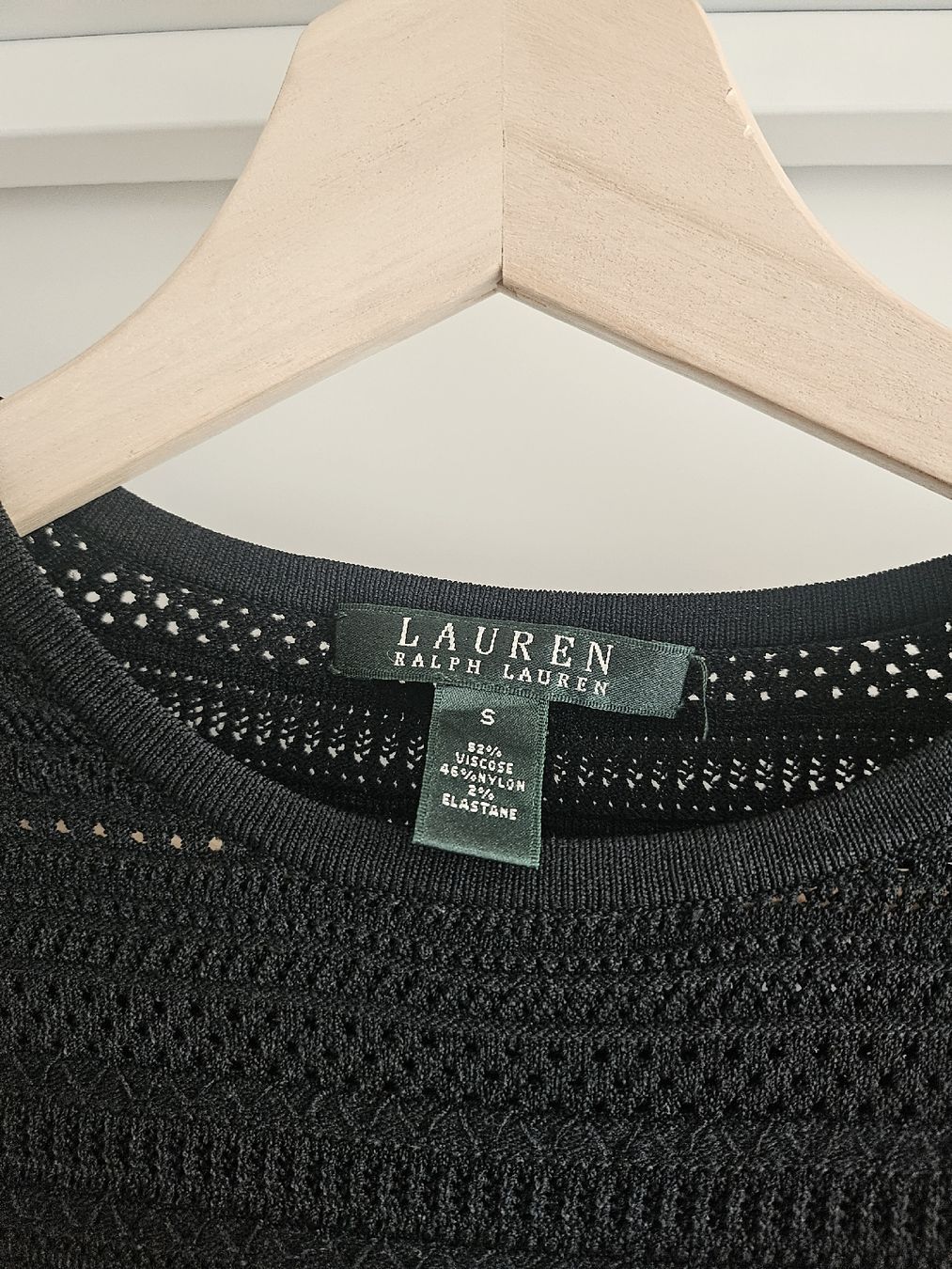 Ralph Lauren Pullover & Sweatshirts: Ralph Lauren Black Textured Pullover in S  – Gebraucht aus Kilchberg ZH von Thrift_Shop 4