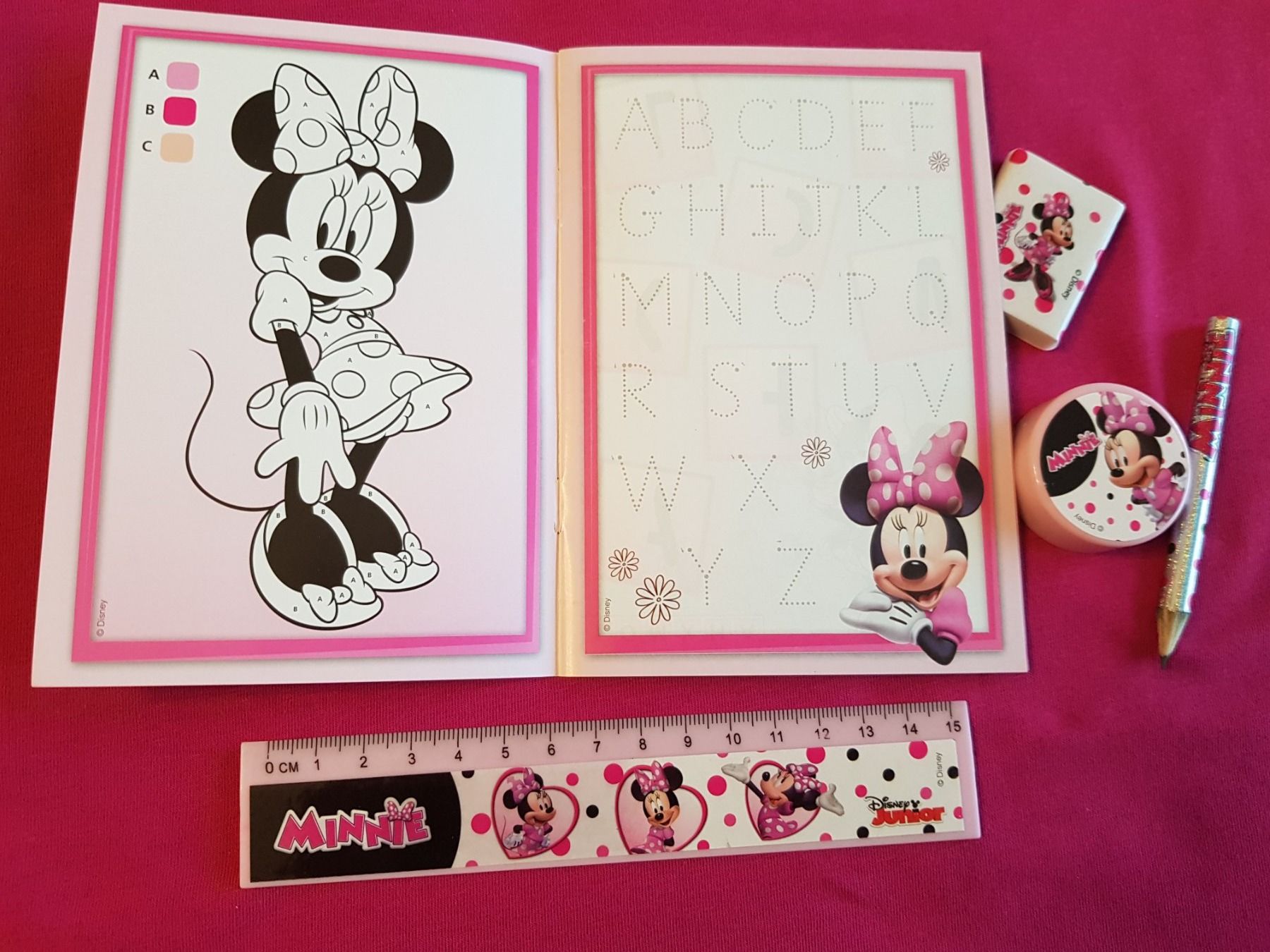 Blocchi: SCHREIBEN + MALEN mit MINNIE – Nuovo e nell'imballaggio originale da Zürich venduto da Citalo 1