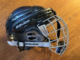 Bauer Eishockey Helm 5100 mit Gitter, Grösse M (55-60cm)