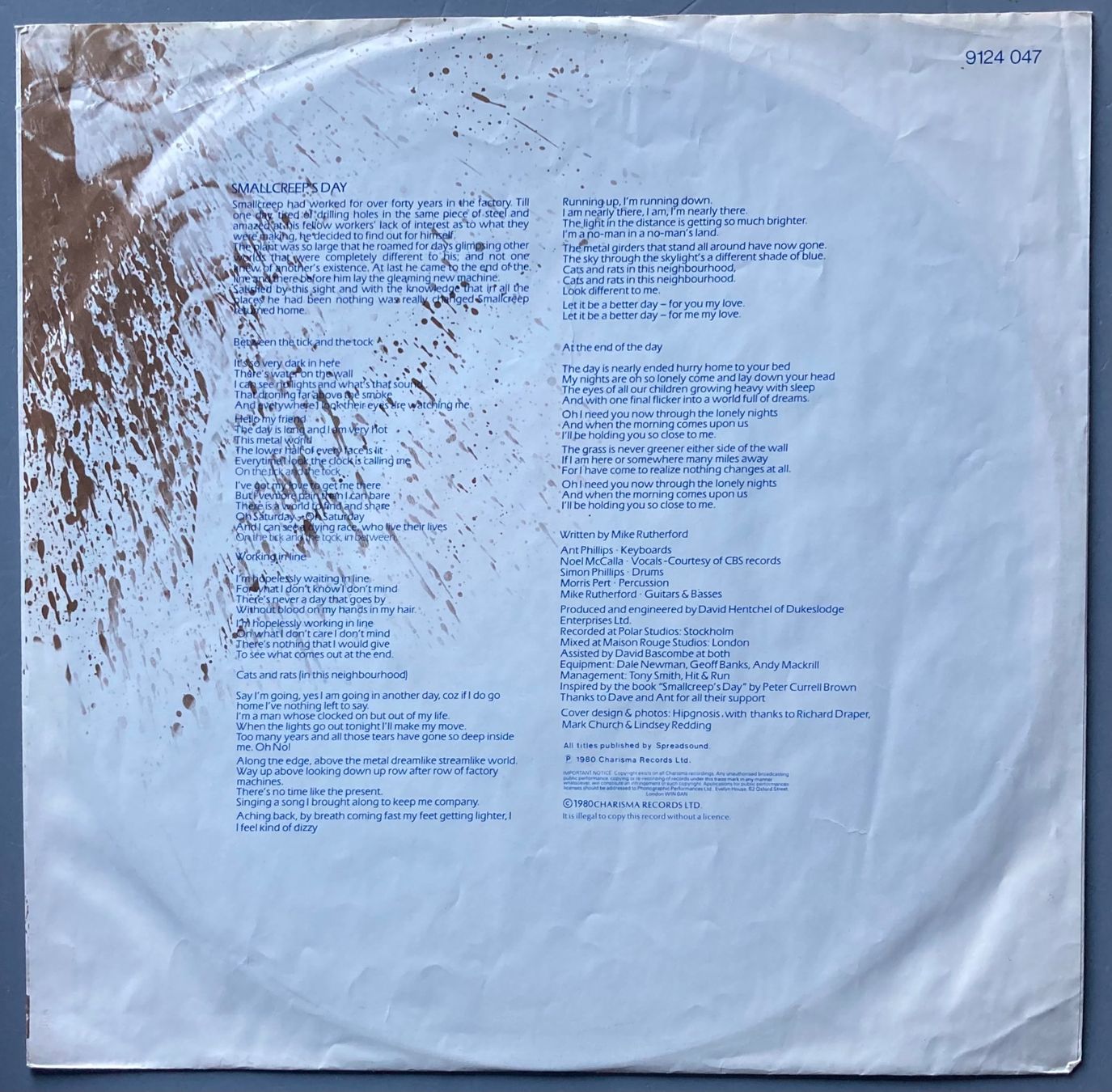Vinyles: MIKE RUTHERFORD - SMALLCREEP'S DAY – D'occasion à Poliez-Pittet par Newtown-Records 2