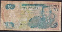 Seychelles 10 Rupees 1976