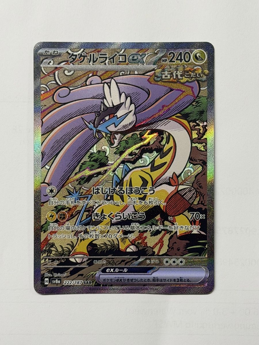 Pokémon Carte collezionabili: Raging Bolt ex 222/187 SAR – Nuovo (secondo la descrizione) da Windisch venduto da CharizArdi