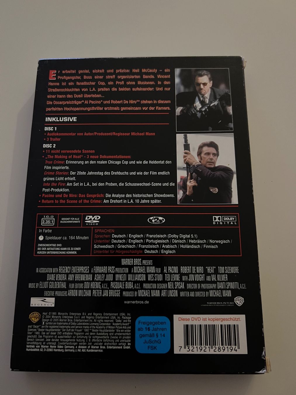 Tutti i DVDs: Heat - Special Edition (2 DVDs) Schuber Edition – Usato da Altstätten SG venduto da sheamus 2