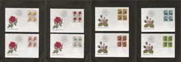 Schweiz Pro Juventute FDC Viererblock Serie 1972 1973