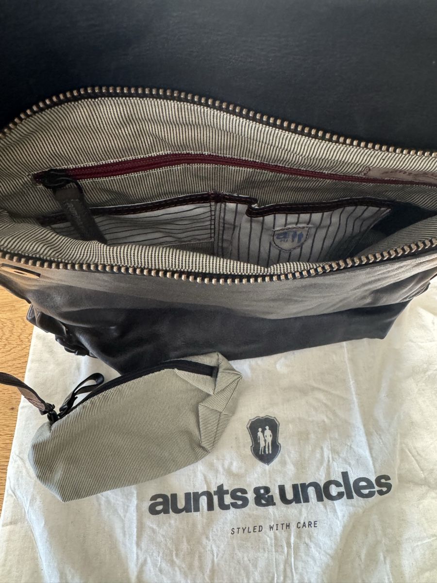 Aunts & Uncles Rucksäcke: Aunts & Uncles, schwarzer Lederrucksack – Neu (gemäss Beschreibung) aus Basel von Louischen 3