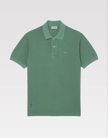 Polo Lacoste Washed Green