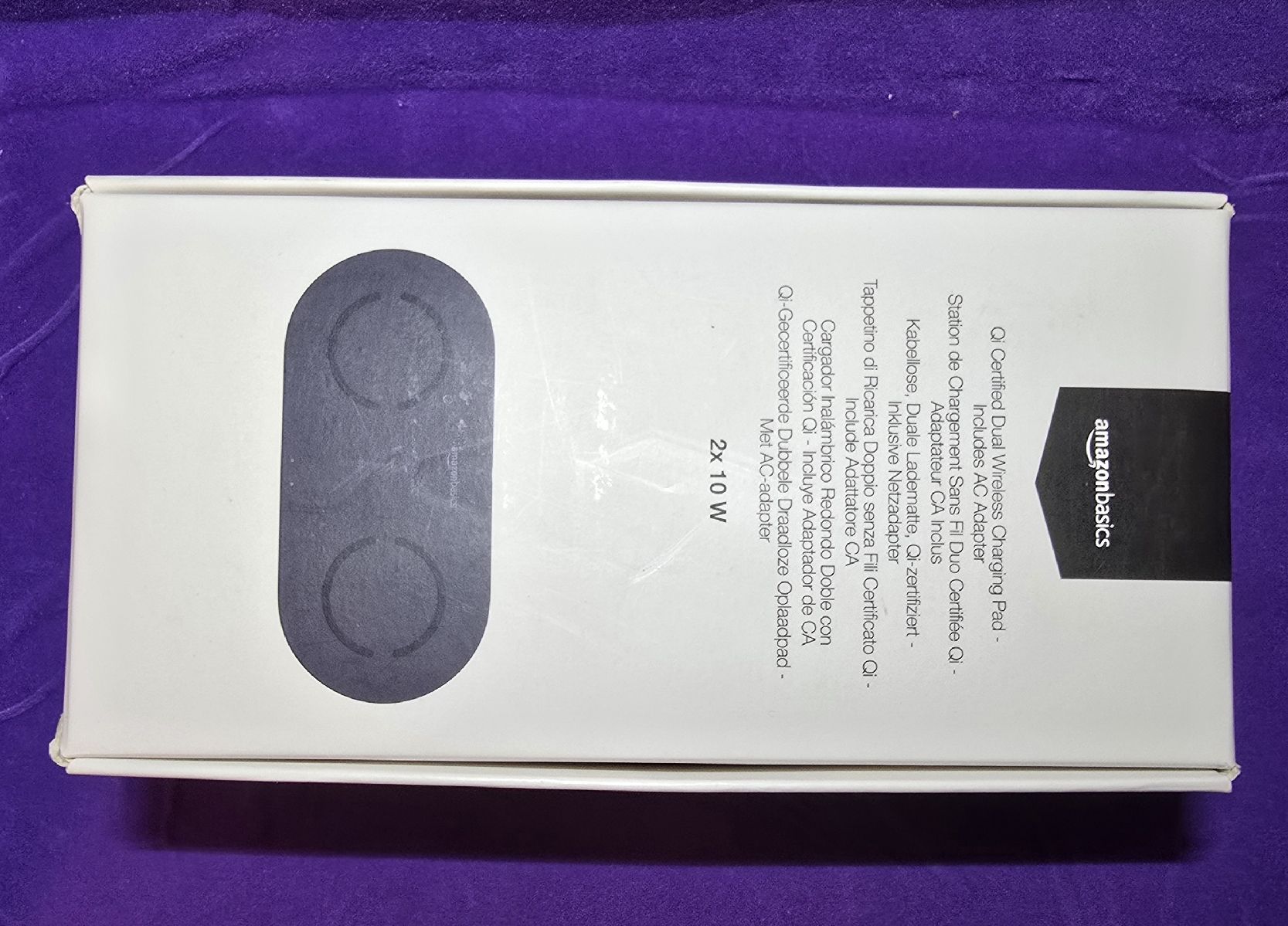Apple Caricabatterie: AmazonBasics Wireless Charger 2x 10W Dual Qi Ladegerät – Nuovo e nell'imballaggio originale da Wangs venduto da Restposten.Garage 2
