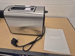 Neuer Create Design Toaster Edelstahl Retro